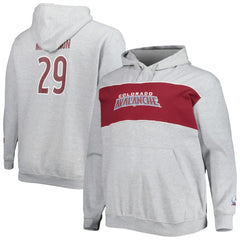 NHL Nathan MacKinnon Colorado Avalanche Big & Tall Player Pullover Hoodie - Heather Gray