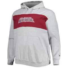 NHL Nathan MacKinnon Colorado Avalanche Big & Tall Player Pullover Hoodie - Heather Gray