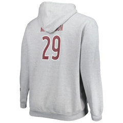 NHL Nathan MacKinnon Colorado Avalanche Big & Tall Player Pullover Hoodie - Heather Gray