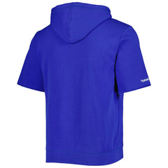 Chicago Cubs Mitchell & Ness Cooperstown Collection Washed Fleece Pullover Short Sleeve Hoodie - Royal Hoodies