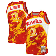 NBA Stacey Augmon Atlanta Hawks 1991/92 Hardwood Classics Marble Swingman Jersey - Red