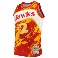 NBA Stacey Augmon Atlanta Hawks 1991/92 Hardwood Classics Marble Swingman Jersey - Red
