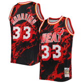 Alonzo Mourning Miami Heat 1996/97 Hardwood Classics Marble Swingman Jersey Black