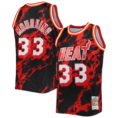 NBA Alonzo Mourning Miami Heat 1996/97 Hardwood Classics Marble Swingman Jersey - Black