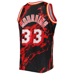 NBA Alonzo Mourning Miami Heat 1996/97 Hardwood Classics Marble Swingman Jersey - Black