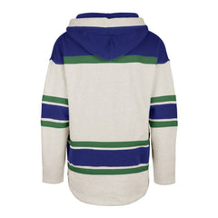 NHL Vancouver Canucks '47 Rockaway Lace-Up Pullover Hoodie - Oatmeal