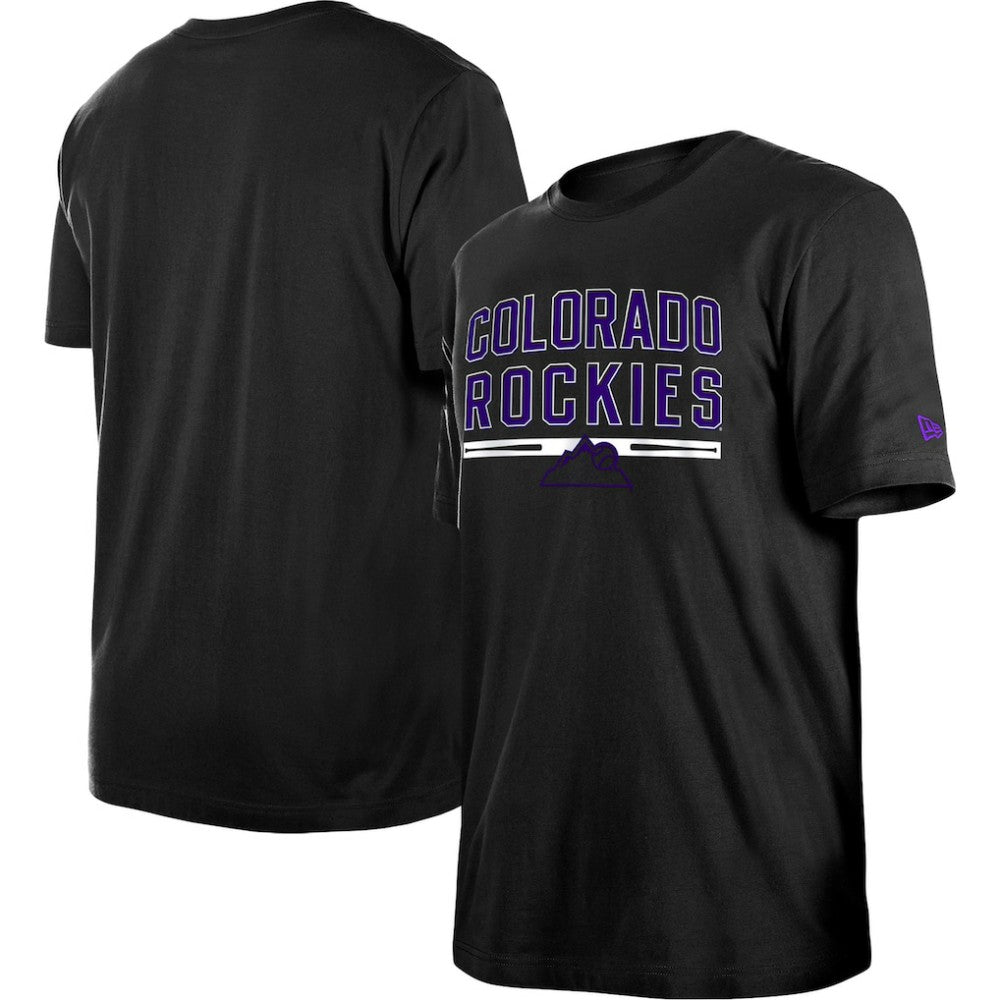 Colorado Rockies New Era Batting Practice T-Shirt - Black T-shirts