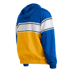 Milwaukee Brewers New Era Ripstop Raglan Quarter-Zip Hoodie - Royal Hoodies