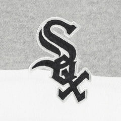 Chicago White Sox New Era Women's Colorblock Full-Zip Hoodie Jacket - Heather Black Jackets