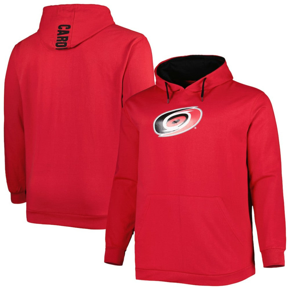 NHL Carolina Hurricanes Big & Tall Fleece Pullover Hoodie - Red