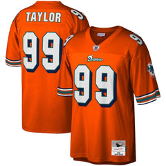 NFL Jason Taylor Miami Dolphins Big & Tall 2004 Retired Player Replica Jersey - Orange outlet