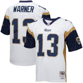 NFL Kurt Warner Los Angeles Rams Big & Tall 2001 Retired Player Replica Jersey - White discount