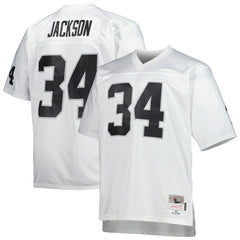 NFL Bo Jackson Las Vegas Raiders Big & Tall 1988 Retired Player Replica Jersey - White for sale