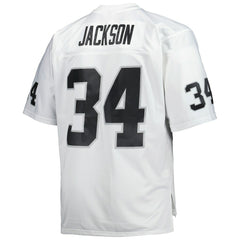 NFL Bo Jackson Las Vegas Raiders Big & Tall 1988 Retired Player Replica Jersey - White for sale
