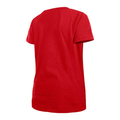 Washington Nationals New Era Girls Youth Flip Sequin Team V-Neck T-Shirt - Red T-shirts