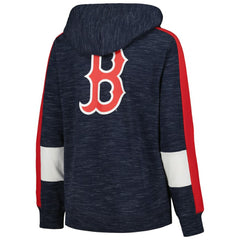 Boston Red Sox New Era Women's Colorblock Full-Zip Hoodie - Navy Hoodies