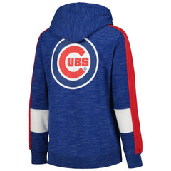 Chicago Cubs New Era Women's Colorblock Full-Zip Hoodie - Royal Hoodies
