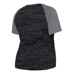 Chicago White Sox New Era Women's Plus Size Space Dye Raglan V-Neck T-Shirt - Black T-shirts