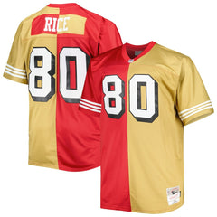 NFL Jerry Rice San Francisco 49ers Big & Tall Split Legacy Retired Player Replica Jersey - Scarlet/Gold online