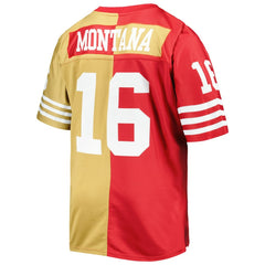NFL Joe Montana San Francisco 49ers Big & Tall Split Legacy Retired Player Replica Jersey - Scarlet/Gold discount