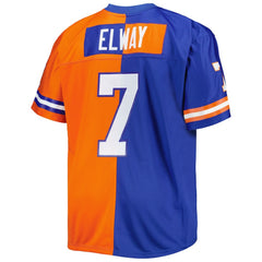 NFL John Elway Denver Broncos Big & Tall Split Legacy Retired Player Replica Jersey - Royal/Orange outlet