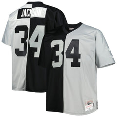 NFL Bo Jackson Las Vegas Raiders Big & Tall Split Legacy Retired Player Replica Jersey - Black/Silver outlet