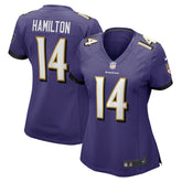 NFL Kyle Hamilton Baltimore Ravens Women's Player Game Jersey - Purple