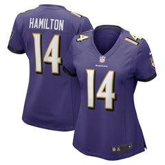 NFL Kyle Hamilton Baltimore Ravens Women's Player Game Jersey - Purple