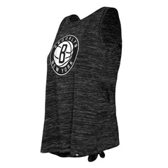 Brooklyn Nets Women's Space Dye Active Tank Top Black