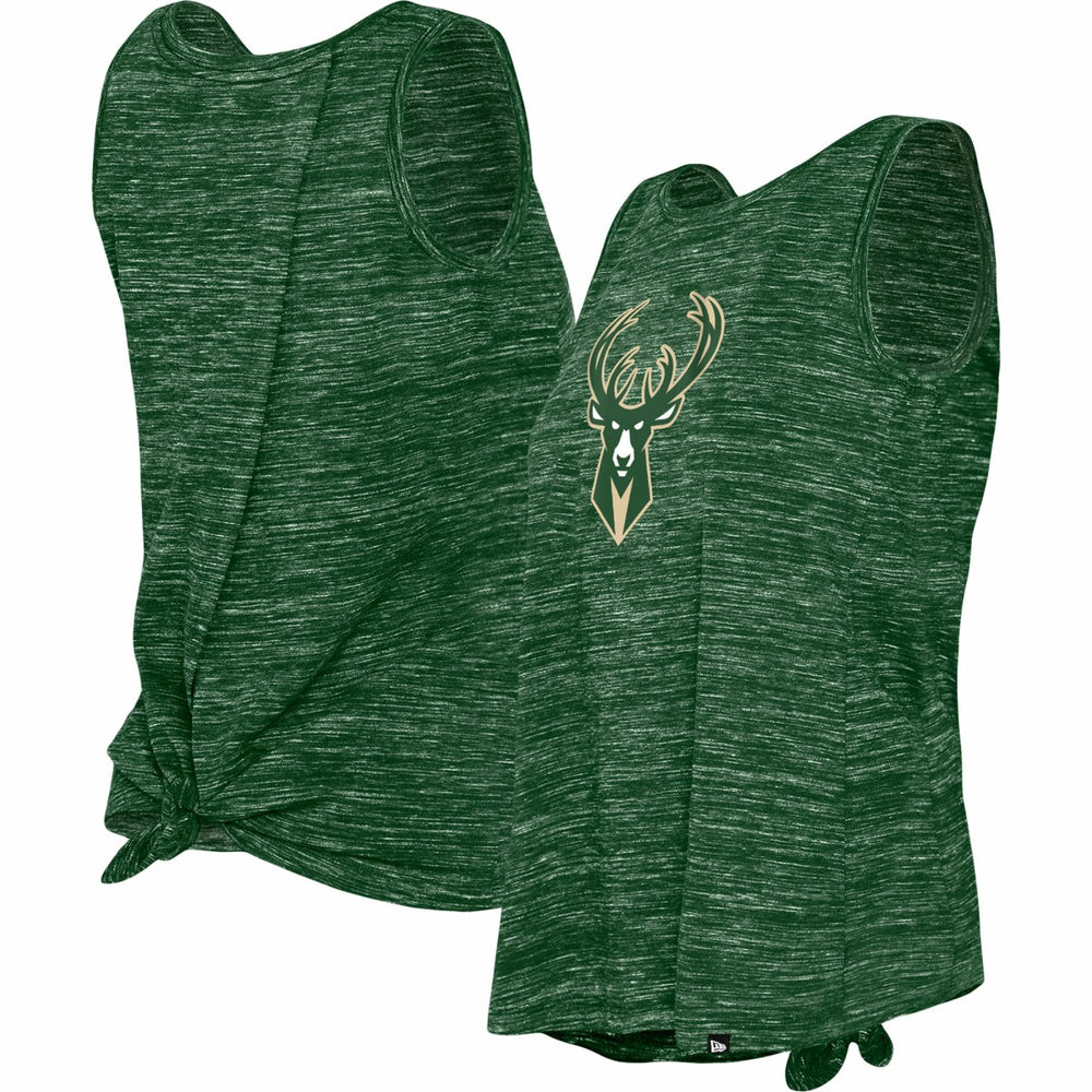 Milwaukee Bucks Women's Space Dye Active Tank Top Hunter Green
