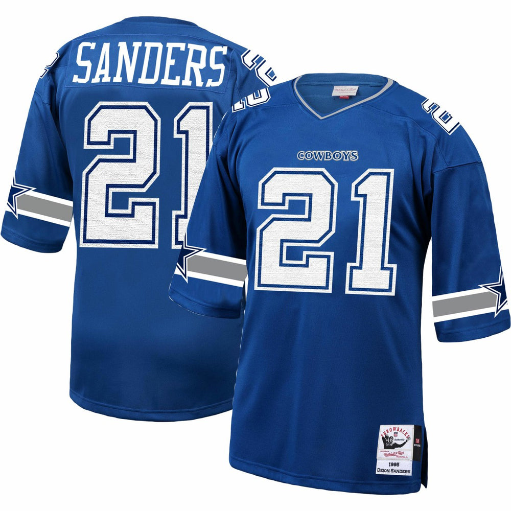 NFL Deion Sanders Dallas Cowboys 1996 Authentic Throwback Retired Player Jersey - Royal cheap