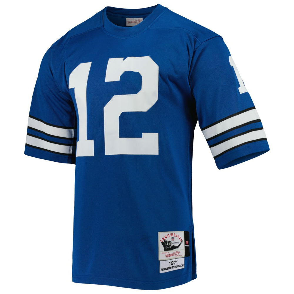 NFL Roger Staubach Dallas Cowboys 1971 Authentic Throwback Retired Player Jersey - Royal sale