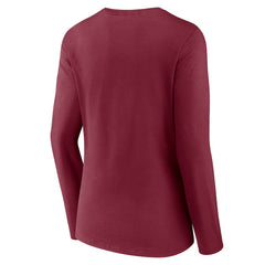 Washington Commanders Women's Hometown Sweep Long Sleeve V-Neck T-Shirt Burgundy