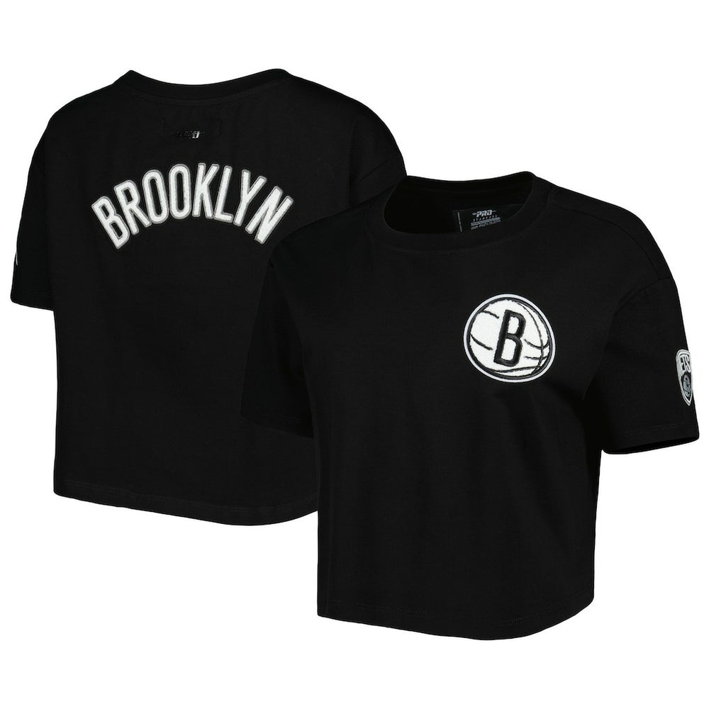 Brooklyn Nets Pro Standard Women's Classics Boxy T-Shirt Black