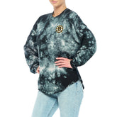 NHL Boston Bruins Fanatics Women's Crystal-Dye Long Sleeve T-Shirt - Black