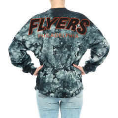 NHL Philadelphia Flyers Fanatics Women's Crystal-Dye Long Sleeve T-Shirt - Black