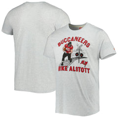 Mike Alstott Tampa Bay Buccaneers Homage Unisex Caricature Retired Player Tri-Blend T-Shirt Ash