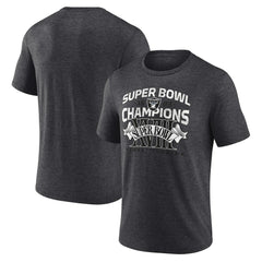 Las Vegas Raiders Hometown Old-Fashioned Super Bowl XVIII Champions Tri-Blend T-Shirt Charcoal