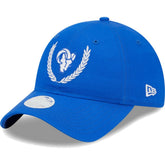 Los Angeles Rams New Era Women's Leaves 9TWENTY Adjustable Hat Royal