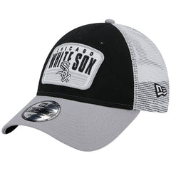Chicago White Sox New Era Two-Tone Patch 9FORTY Snapback Hat - Black Hats