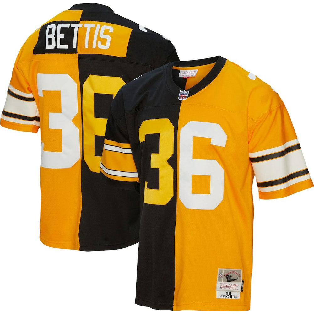 Jerome Bettis Pittsburgh Steelers 1996 Split Legacy Replica Jersey Black/Gold