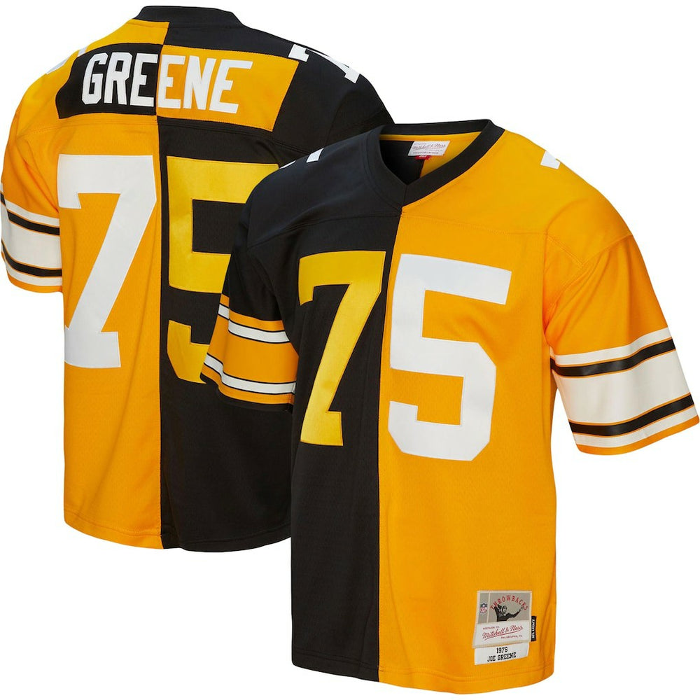 NFL Joe Greene Pittsburgh Steelers 1976 Split Legacy Replica Jersey - Black/Gold online