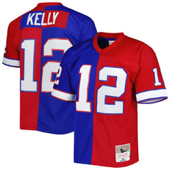 NFL Jim Kelly Buffalo Bills 1990 Split Legacy Replica Jersey - Royal/Red online