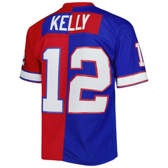 NFL Jim Kelly Buffalo Bills 1990 Split Legacy Replica Jersey - Royal/Red online