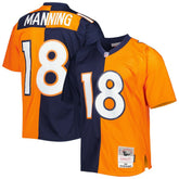 NFL Peyton Manning Denver Broncos 2015 Split Legacy Replica Jersey - Navy/Orange sale