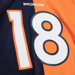 NFL Peyton Manning Denver Broncos 2015 Split Legacy Replica Jersey - Navy/Orange sale
