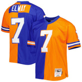 NFL John Elway Denver Broncos 1990 Split Legacy Replica Jersey - Royal/Orange outlet