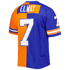 NFL John Elway Denver Broncos 1990 Split Legacy Replica Jersey - Royal/Orange outlet