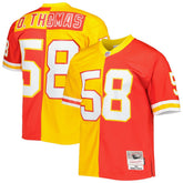 NFL Derrick Thomas Kansas City Chiefs 1994 Split Legacy Replica Jersey - Red/Gold on sale