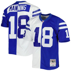 NFL Peyton Manning Indianapolis Colts 1998 Split Legacy Replica Jersey - Royal/White outlet